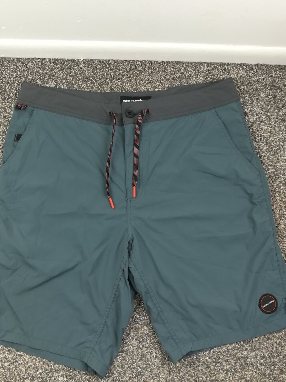 Grundens Board Shorts Sidereal Quick Dry Gray Mens Size 36